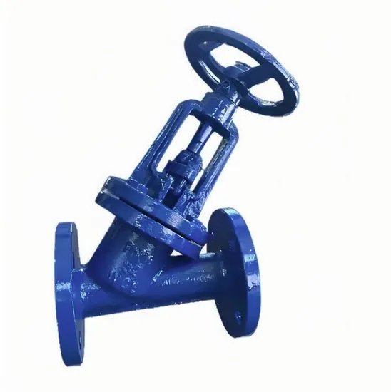 DIN Parabolic Bellows Y-Type Direct-Flow Globe Valve Wj45W/H