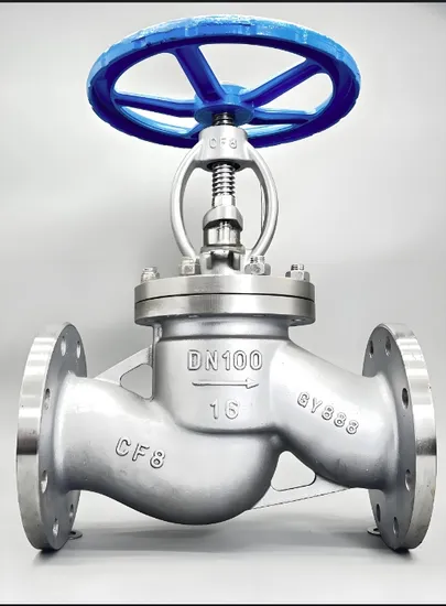 High and Low Pressure Cast Steel Insulation Plunger Flange Stop Valve