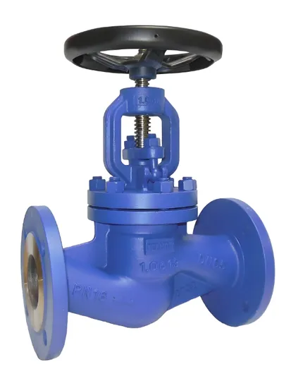 High and Low Pressure Cast Steel Insulation Plunger Flange Stop Valve